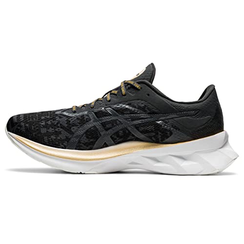 ASICS Men's Novablast Running Shoe, Black/Graphite Grey - 15