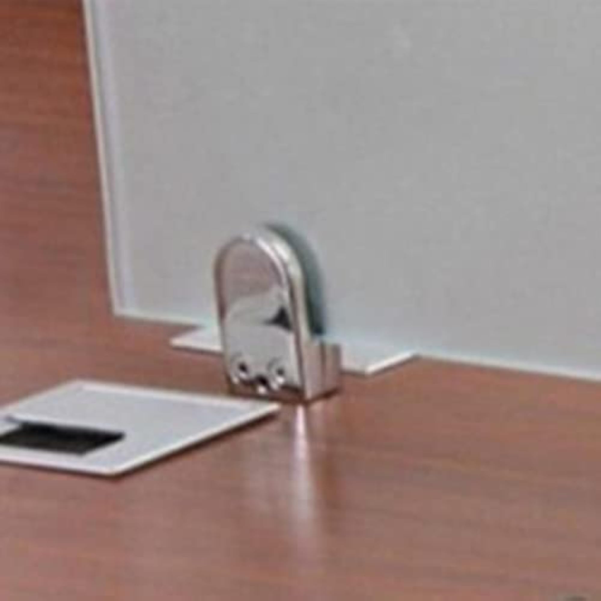 Stainless Steel Shower Glass Door Panel Fixed Clip Support