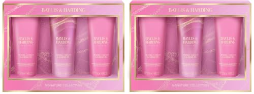 Image of Baylis & Harding Jojoba, Vanilla & Almond Oil Luxury Hand Treats Gift Set (Pack of 2) - Vegan Friendly