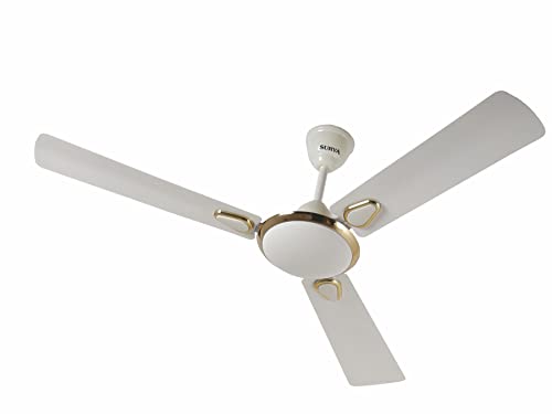 Image of Surya Grace 1200MM Ceiling Fans | for up-beat Living rooms, Bedrooms, Dens, Common Areas, Home and Office (Ivory)