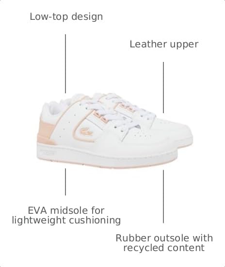 Image of Lacoste Women's Court Cage Leather Sneakers