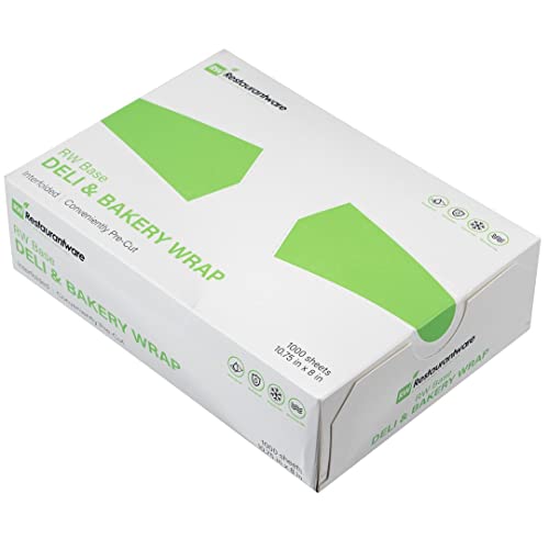 Restaurantware Plastic Deli Sheets 10.75 x 8 Inch | Interfolded | Pre-Cut | Microwavable Freezable | 1000 Sheets, Pack of 10
