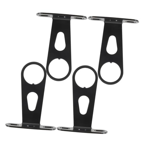 MUSISALY 4Pcs Bike Front Lamp Holder Steel Bicycle Light Mount Bracket Durable Stand for Front Lights for Cycling Equipment Lightweight Sturdy Design