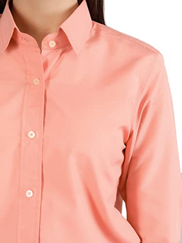Image of CHKOKKO Women Solid Polycotton Regular Formal Shirt