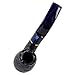 Savinelli Pipes Alligator Collection 614 Oom Paul - Colorful Hand Stained Italian Wood Briar Pipe, Handmade in Italy, 6mm (Blue)