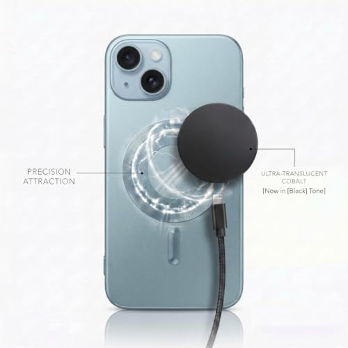 Image of amazon basics Premium Mag-Safe Case for iPhone 15 | Shockproof & Anti-Scratch Cover | Soft Silicone with Wireless Charging | Camera Lens Guard - Light Blue