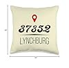 Tennessee Home State - Lynchburg 37352 Zip Code Throw Pillow #3