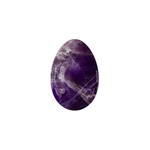 Undrilled Yoni Egg Natural Stone Jade Egg for Kegel Exercise Rose Quartz Yoni Egg Amethyst 40x25mm