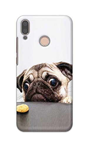 Image of PRINTFIDAA� Printed Hard Back Cover Case for Huawei P20 Lite | Huawei Nova 3e Back Cover (Pug Dog) -2808