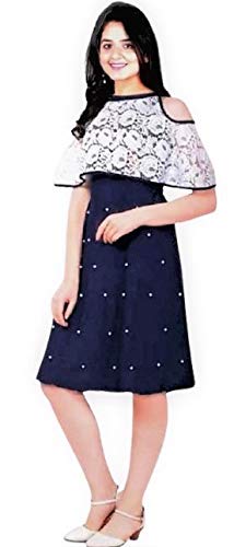 Image of FELLAMO Girl's A-Line Knee Length Dress