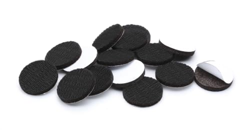 Slipstick GorillaPads CB147 Non Slip Furniture Pads/Gripper Feet (Set of 16) Self Adhesive Rubber Floor Protectors, 1 inch Round, Black