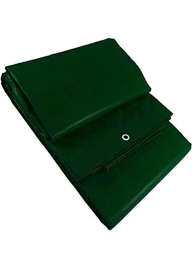 JiMeNa y sus cosas Toldo Reforzado Impermeable Lona Multiusos con Ojales Metálicos. Fabricado en Polietileno Alta Densidad. Gran Resistencia 90 gr/m Fabricado EN ESPAÑA (2X3, Verde)