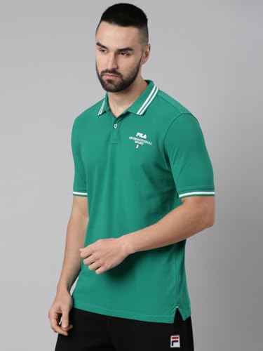 Image of Fila Men's Solid Regular Fit T-Shirt