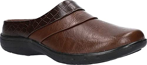 Easy Street Mule feminino, Croco castanho/marrom, 39