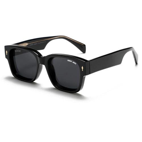 Image of grey jack 100% UV Protection Shades Retro Polarized Sunglasses for Men Women Branded Stylish Design Glasses 3316