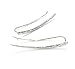 Earrings Sterling Silver Ear Climbers Long Curved Bar Studs