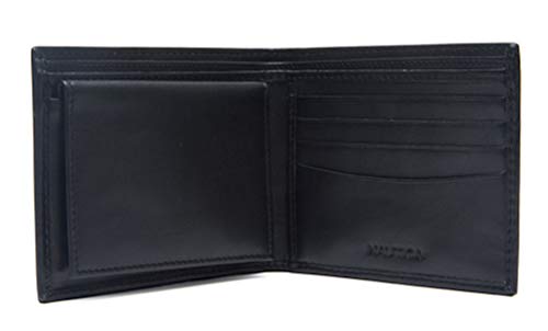 Nautica Men RFID Data Protection Genuine Leather Bifold Wallet Passcase (One size, Black)2
