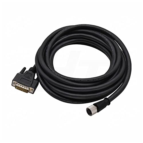 HangTon Cognex Data Cable M12 A-Coded 12 Pin Female to DB15 RS-232 in-Sight 7000 8000 Sensor 1m