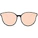 SOJOS Fashion Round Sunglasses for Women Men Oversized Vintage Shades, Black/Pink