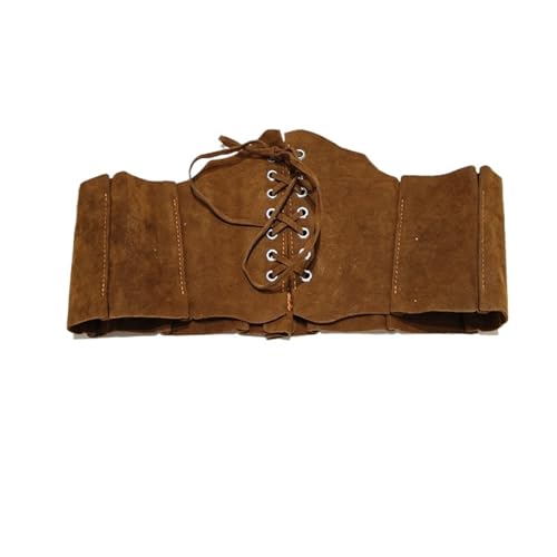 Pu Leather Corset Belt for Women Wrap Around Cinch Waistband Black Cummerbund Brown Cowboy Belt