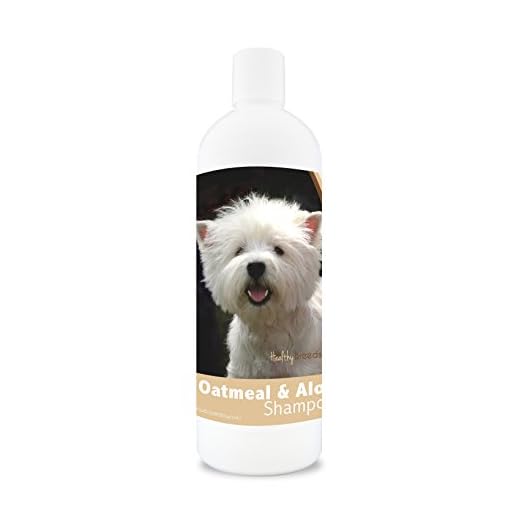Healthy Breeds West Highland White Terrier Oatmeal Shampoo with Aloe 16 oz