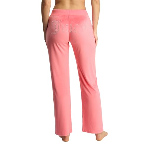 Juicy Couture Women's Velvet Fleece Pajama Pant with Rhinestones