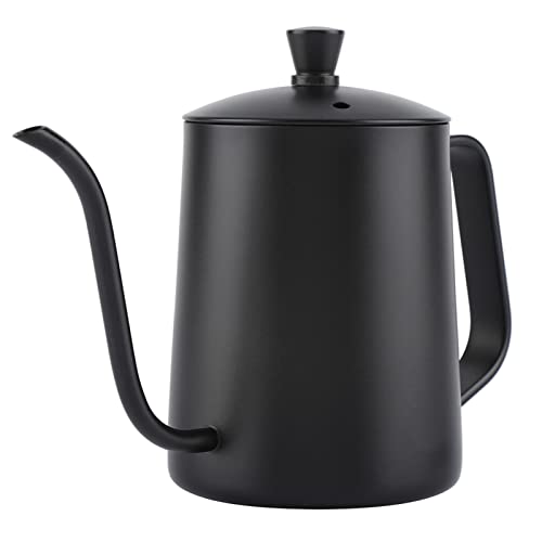 STAINLESS STEEL GOOSENECK COFFEE POT 550ML KETTLE ERGONOMIC HANDLE FOR HOME KITCHEN