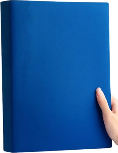 Zdaqian メモ帳 ビジネス手帳 PUレザー ノー スケジュール A4サイズ 厚手ダウリング紙 横罫線入り 横書き オフィス 就職 進学 プレゼント 文房用品 ビジネス事務用品 (横線内ページ,D)