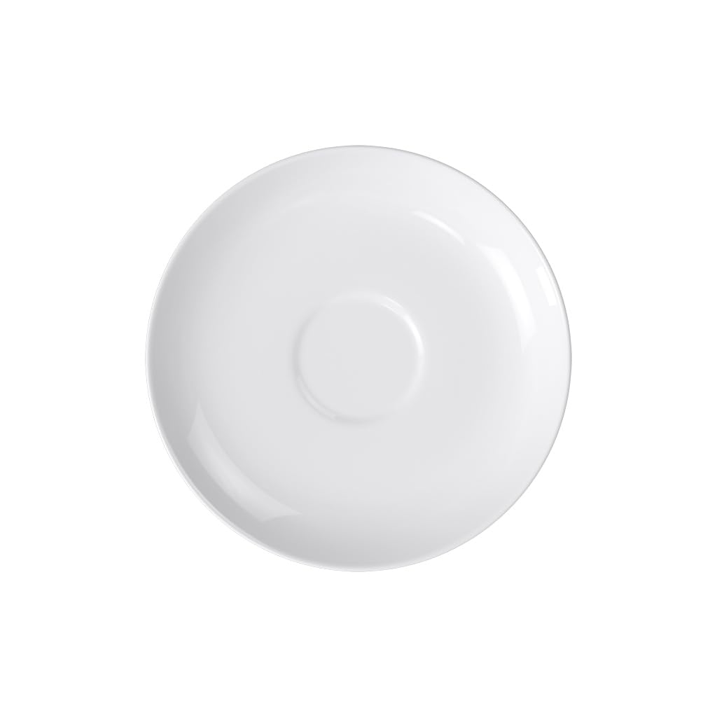 Villeroy & Boch Royal Piattino per Tazza da Caffèlatte, Porcellana Premium Bone, Bianco, 180 mm