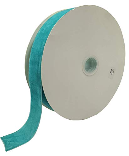 Image of 10 Yards Velvet Ribbon Spool(Blue, 1 1 /2 inch)