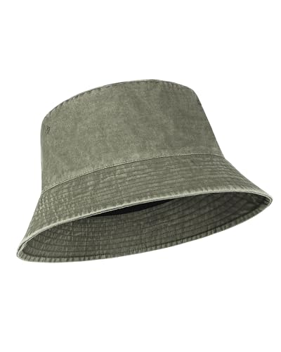 Image of Zylioo XL XXL Bucket Hat for Big Heads, Washed Cotton Sun Hat | Roomy L-XXL Fit With Washed Cotton Comfort, Easy To Fold For Fishing, Beach, Hiking, Travel, And Summer Wear