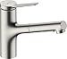 Produktbild hansgrohe Küchenarmatur Zesis M33, Wasserhahn Küche mit Auslauf Höhe 150 mm, 150° drehbar, ausziehbar, 2 Strahlarten, Edelstahl Finish