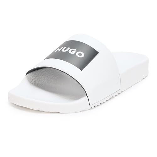 Image of HUGO mens Big Logo Label Slide Sandals