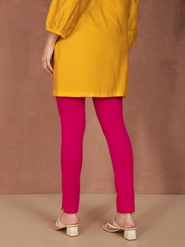 Image of TWIN BIRDS Women Cotton Blend Kurti Pants | Sleek Ethnic Daily Trousers