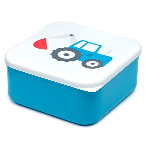 Puckator Lunch Box Set - Tractor Themed - Red, Blue, Yellow - 3 Count