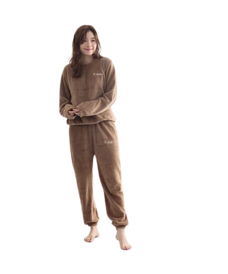 geifa Women's Two Piece Outfits Long Sleeve Cotton & Fleece Lounge Sets Free Size Fleece Loose and Everywear Loose Design,Put on Our Full Set (26 Till 34) Pack of 1-picture-25