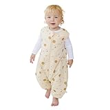 Tealbee Dreamsuit Kleinkind Schlafsack mit Füßen 12-18 Monate 18-24 Monate 1,5 Tog Winter Baby tragbare Decke für Spaziergänger Rayon aus Bambus Bio-Baumwolle Schlafsack Cookies