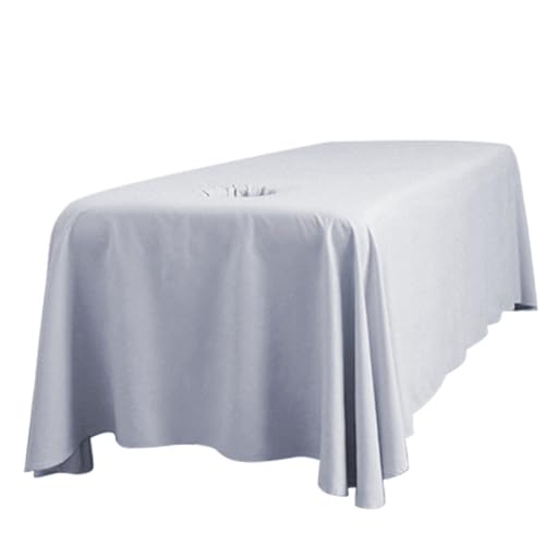 Housse table de massage drap lit massage 114x71cm gris clair