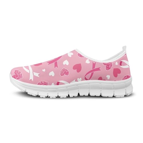 Image of Floral Sneakers for Women Colorful Art Shoes for Women Slip On Casual Work Shoes