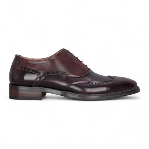 Men's Patent Leather Brogue Formal Shoes - Harry
