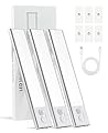 Under Cabinet Lighting Rechargeable, Dimmable Magnetic Motion Sensor Under Cabinet Light, 1100 mAh Wireless LED Under Counter Lights - Kitchen, Closet, Stairs, Hallway