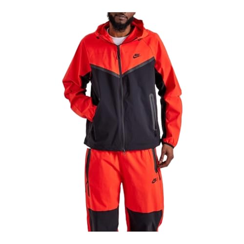 Nike Tech Woven Jacket (HM7151-015, Red) Size Medium at Amazon