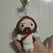 Crochet Jesus Keychains Pendant, Handmade Easter Jesus Figures Nativity Religious Party Favors Gift for Easter Egg Stuffers Bag Ornament Backpack Car Charms