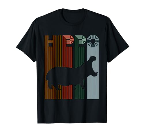Camiseta de hipopótamo vintage para mujeres, hombres y niños Camiseta