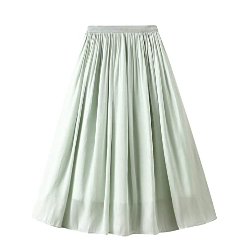 Jupe en tulle pour femmes en maille plissée haut de gamme avec doublure satinée vintage