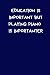 Education Is Important But Playing Piano Is Importanter: Piano Lined Notepad - A5 Small / Medium Size (6" x 9") 100 Pages Journal To Write In, Diary ... Card for Daughter, Son, Teen, Kids, Children