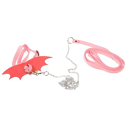 HOLIDYOYO Tortoise Harness and Leash Set Large Pink Comfortable Fit -Escape for Outdoor Walking