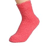 Ftzoiiym Coral Fleece Socken, Kinderteppiche, Plüschsocken, dicker Boden, schlafende Plüschsocken...