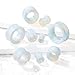 SoScene Hollow Tunnels Opalite Organic Stone Ear Plugs Gauges Sold in Pairs (8MM-0 GAUGE)