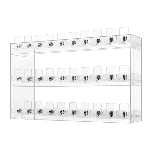 Expositor de Cigarrillos para Venta al por Menor estantes de exhibición Vitrina de Mercado empujador automático Estante Rectangular de acrílico para Montaje en Pared para Vitrina de Tienda Trans